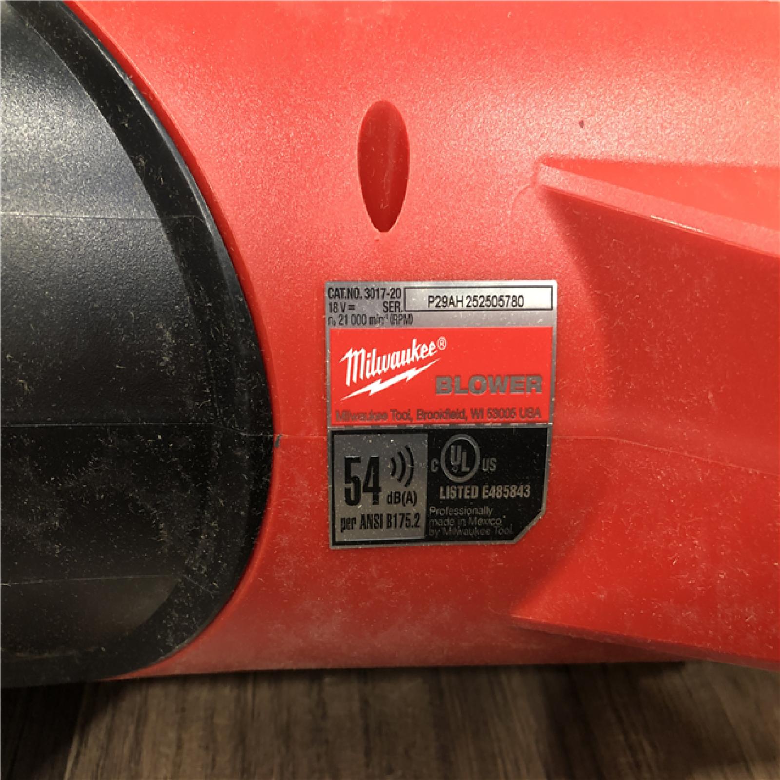 AS-IS Milwaukee FUEL 120 MPH 500 CFM 18V Brushless Cordless Battery Powered Leaf Blower Kit