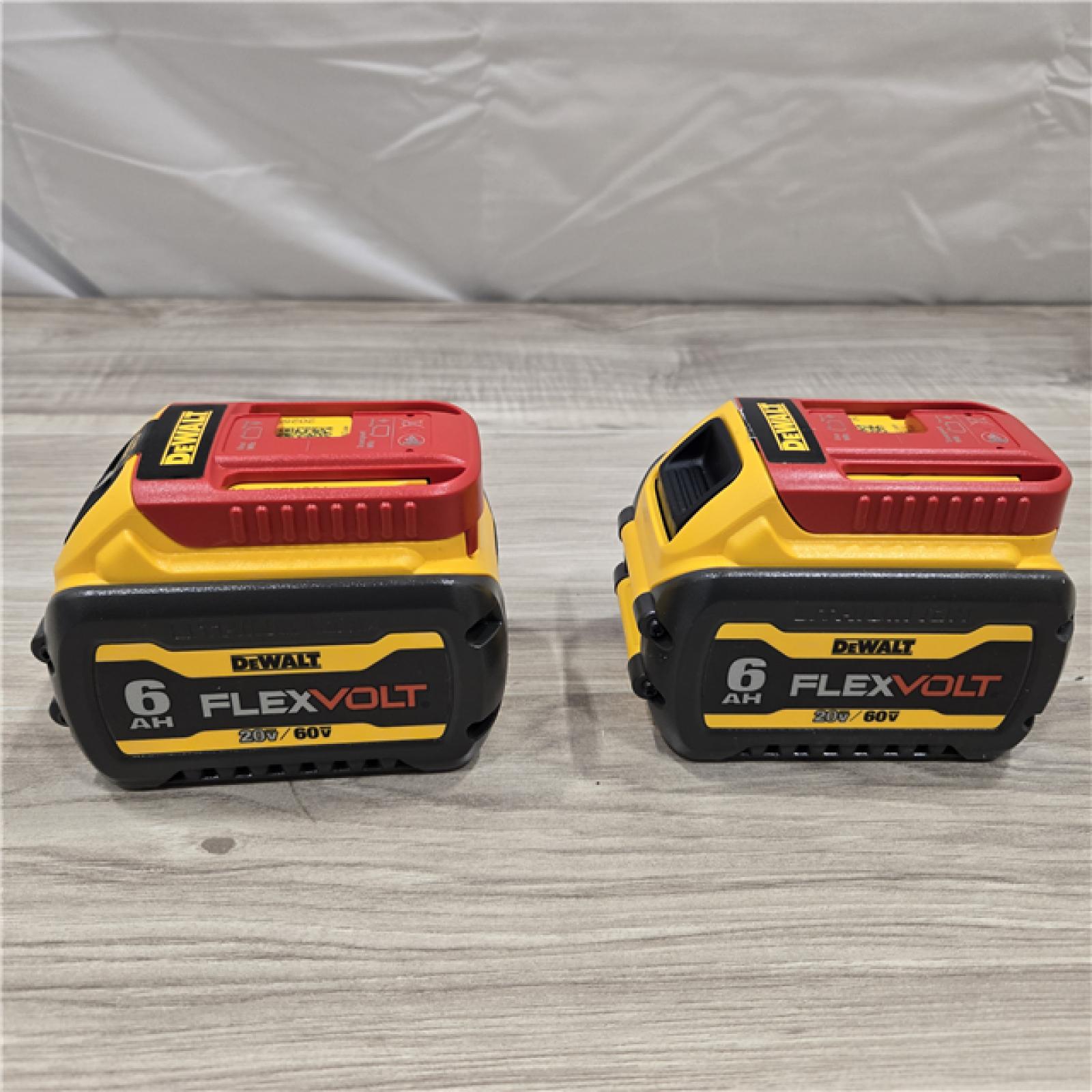 AS-IS DEWALT FLEXVOLT 20-Volt/60-Volt MAX Lithium-Ion 6.0Ah Battery Pack (2-Pack)