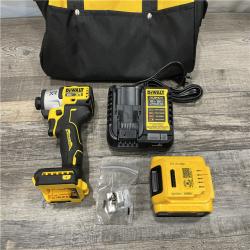 AS-IS DEWALT 20-Volt Maximum XR Lithium-Ion Cordless Brushless 1/4 in. 3-Speed Impact Driver Kit