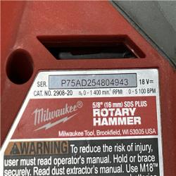 AS-IS Milwaukee FUEL 18V Lithium-Ion Brushless Cordless 5/8 in. SDS-Plus Rotary Hammer (Tool-Only)