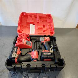 AS-IS- Milwaukee FUEL 18V Lithium-Ion Brushless Cordless Hammer Drill and Impact Driver Combo Kit