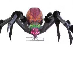 DALLAS LOCATION - Home Accents Holiday 9.5 ft. Long Gruesome Grounds Giant-Sized LED Arachnophobia Spider