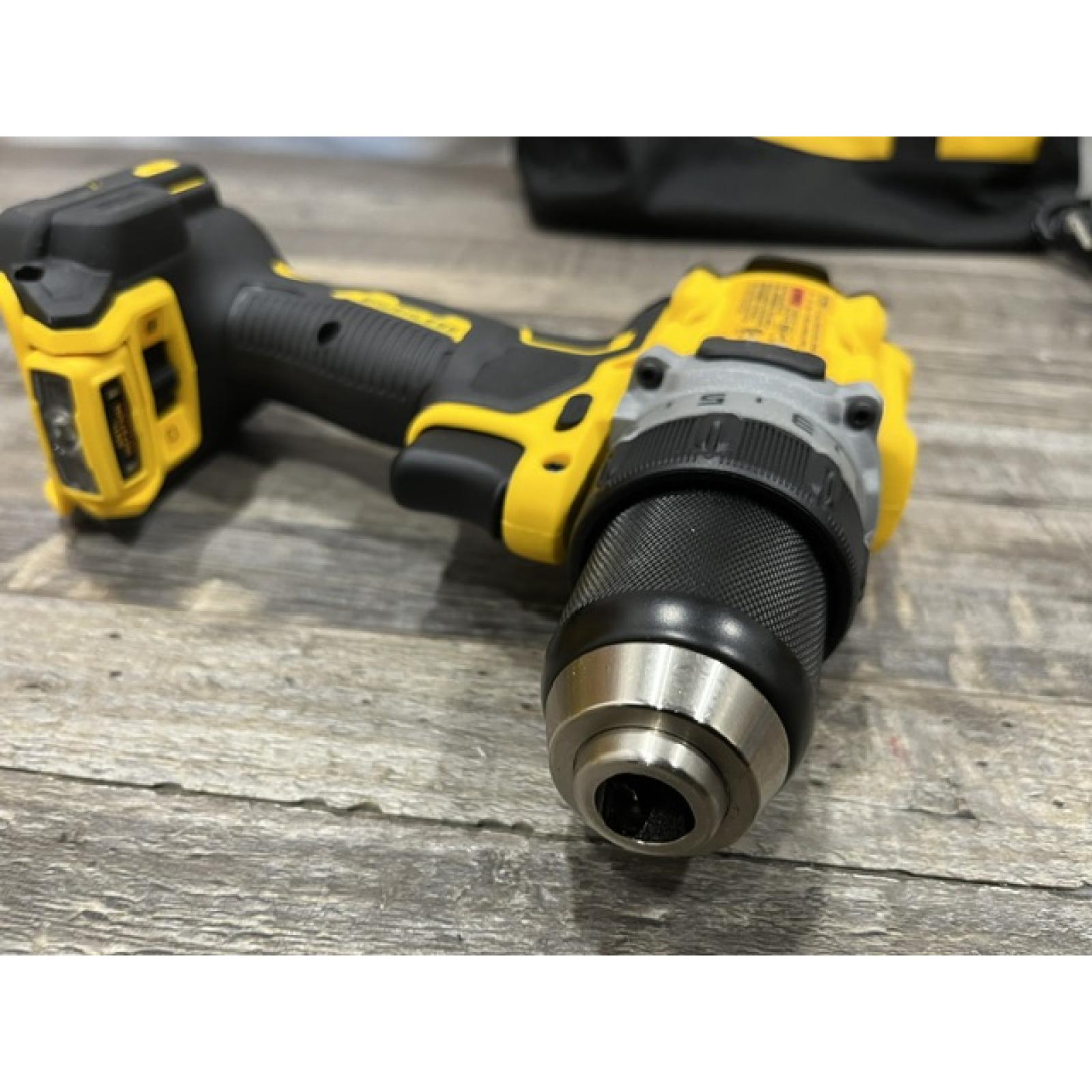 AS-IS DEWALT 20V MAX XR Lithium-Ion Brushless Cordless 1/2 in. Drill/Driver Kit