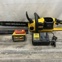 AS-IS DEWALT FLEXVOLT 60V MAX 16in. Brushless Cordless Battery Powered Chainsaw Kit