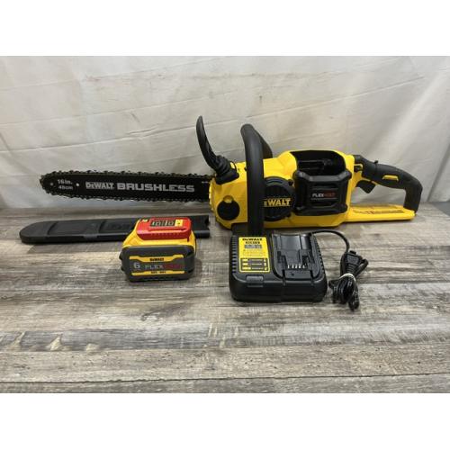 AS-IS DEWALT FLEXVOLT 60V MAX 16in. Brushless Cordless Battery Powered Chainsaw Kit
