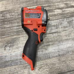 AS-IS Milwaukee  FUEL 12V Lithium-Ion Brushless Cordless Stubby 3/8 in. Impact Wrench (Tool-Only)