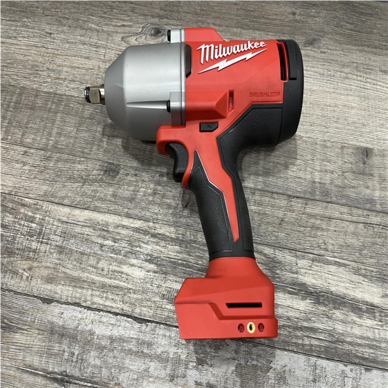 AS-IS Milwaukee 18-Volt Lithium-Ion Brushless 1/2 in. High Torque Impact Wrench with Friction Ring (Tool-Only)