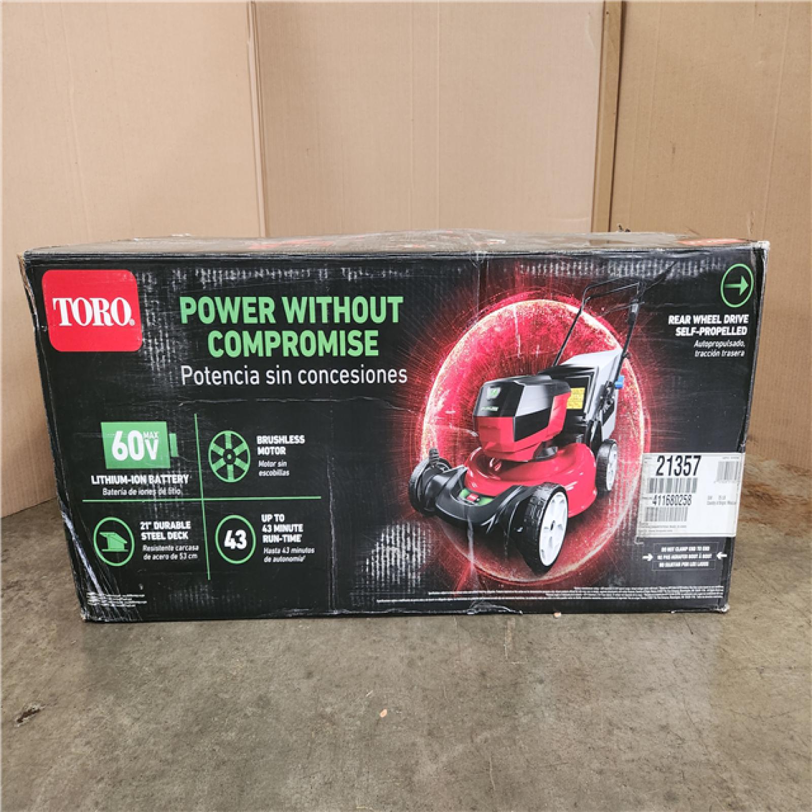 Phoenix Location NEW Toro Recycler 21357 21 in. 60 V Battery Self-Propelled Lawn Mower Kit (Battery & Charger)