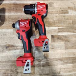 HOUSTON LOCATION - AS-IS Milwaukee 18-Volt Lithium-Ion Brushless Cordless Compact Hammer Drill/Impact Combo Kit