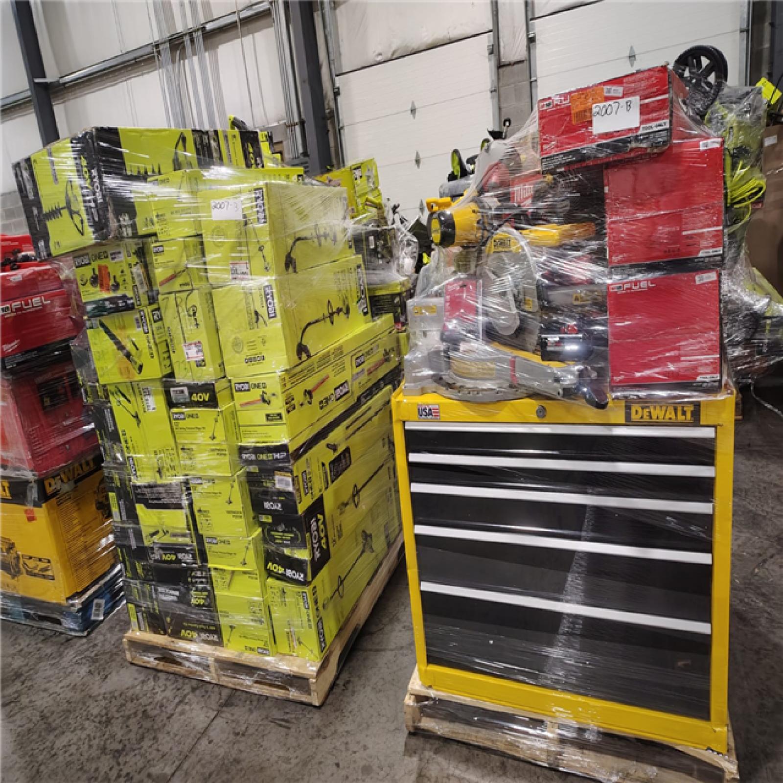 Pittston Location As-Is Power Tools Partial Truckload (12 Pallets) 2007-B