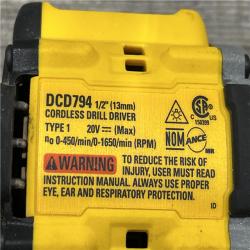 AS-IS DEWALT Atomic 20V Lithium-Ion Cordless Compact 1/2 in. Drill/Driver Kit