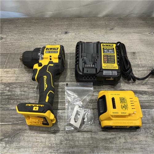 AS-IS DEWALT Atomic 20V Lithium-Ion Cordless Compact 1/2 in. Drill/Driver Kit