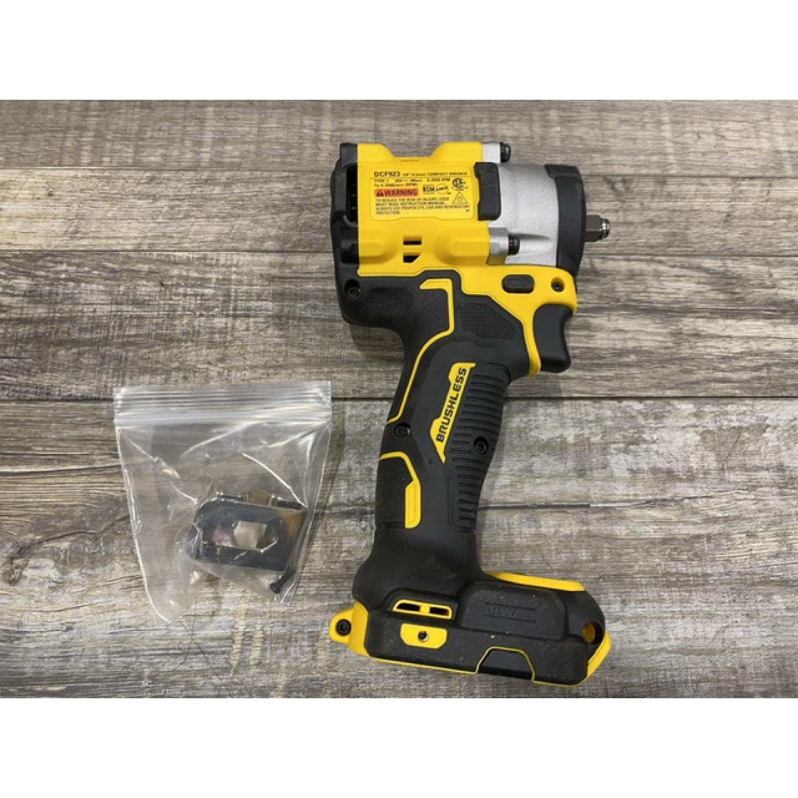 AS-IS DEWALT ATOMIC 20V MAX Cordless Brushless 3/8 in.Variable Speed Impact Wrench (Tool Only)