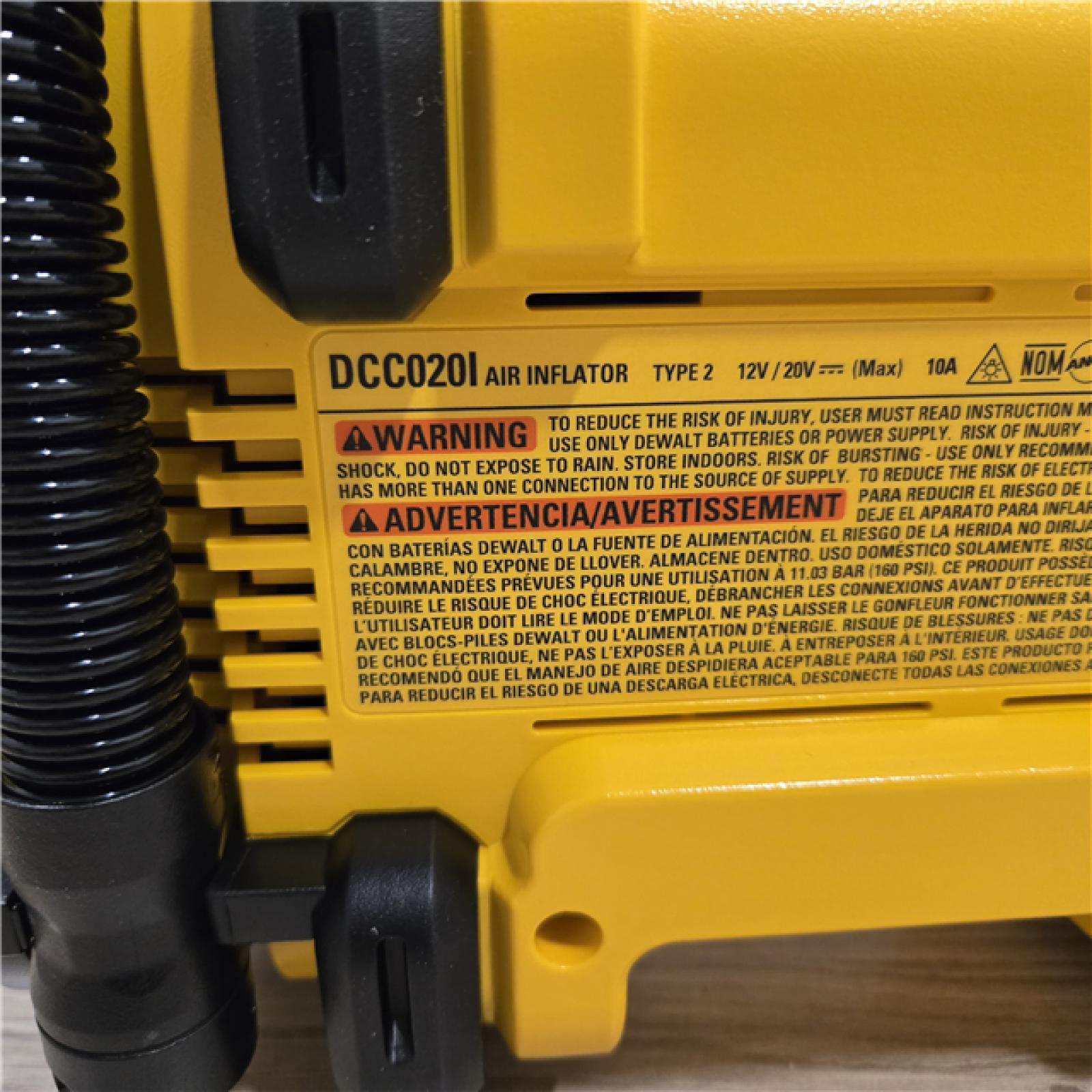 AS-IS DEWALT  20V MAX Inflator (Tool Only)