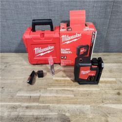 HOUSTON LOCATION - AS-IS Milwaukee Green 100 ft. 3-Point Rechargeable Laser Level KIT