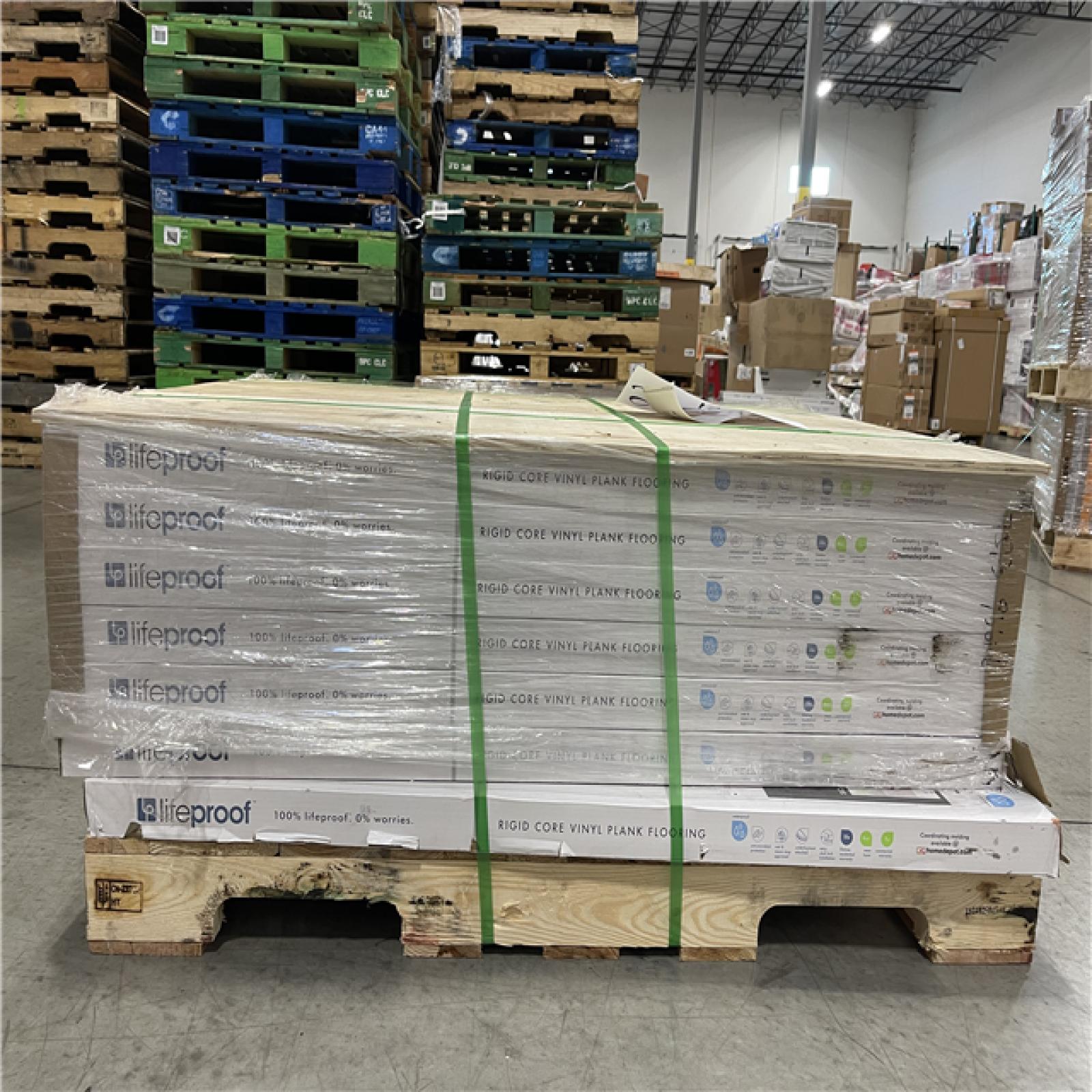 DALLAS LOCATION- Lifeproof Sterling Oak 6 MIL x 8.7 in. W x 48 in. L Click Lock Waterproof Luxury Vinyl Plank Flooring (20.1 sqft/case)PALLET -(28 CASES)