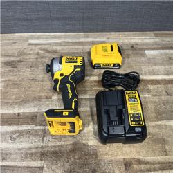 Houston Location AS-IS DEWALT Atomic 20V Max Lithium-Ion Brushless Cordless Compact 1/4 in. Impact Driver Kit