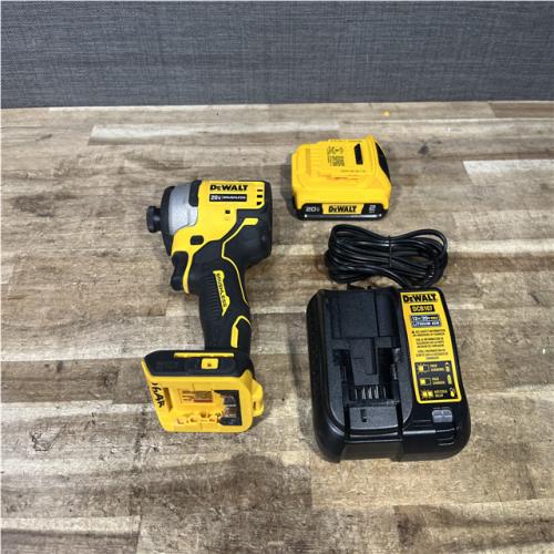 Houston Location AS-IS DEWALT Atomic 20V Max Lithium-Ion Brushless Cordless Compact 1/4 in. Impact Driver Kit