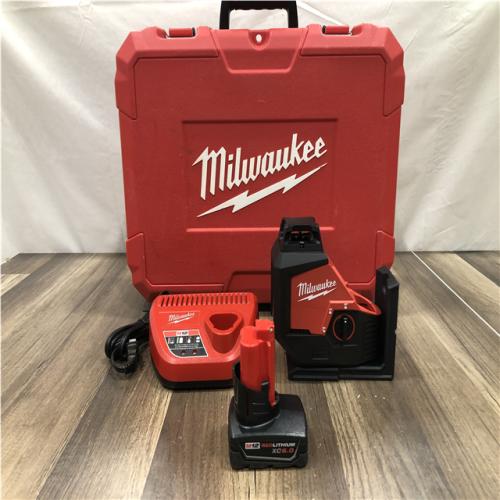 AS-IS Milwaukee 12-Volt Lithium-Ion Cordless Green 250 ft. 3-Plane Laser Level Kit
