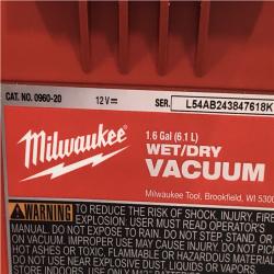 AS-IS - Milwaukee FUEL 12-Volt Lithium-Ion Cordless 1.6 Gal. Wet/Dry Vacuum (Vacuum-Only)