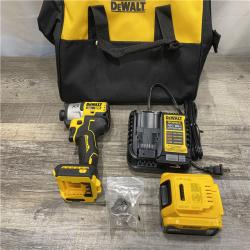 AS-IS DEWALT 20-Volt Maximum XR Lithium-Ion Cordless Brushless 1/4 in. 3-Speed Impact Driver Kit