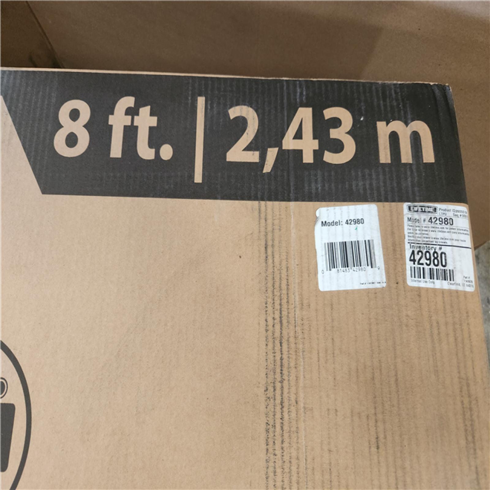 Phoenix Lifetime 8 ft. Plastic Commercial Folding Table (Set of 8)