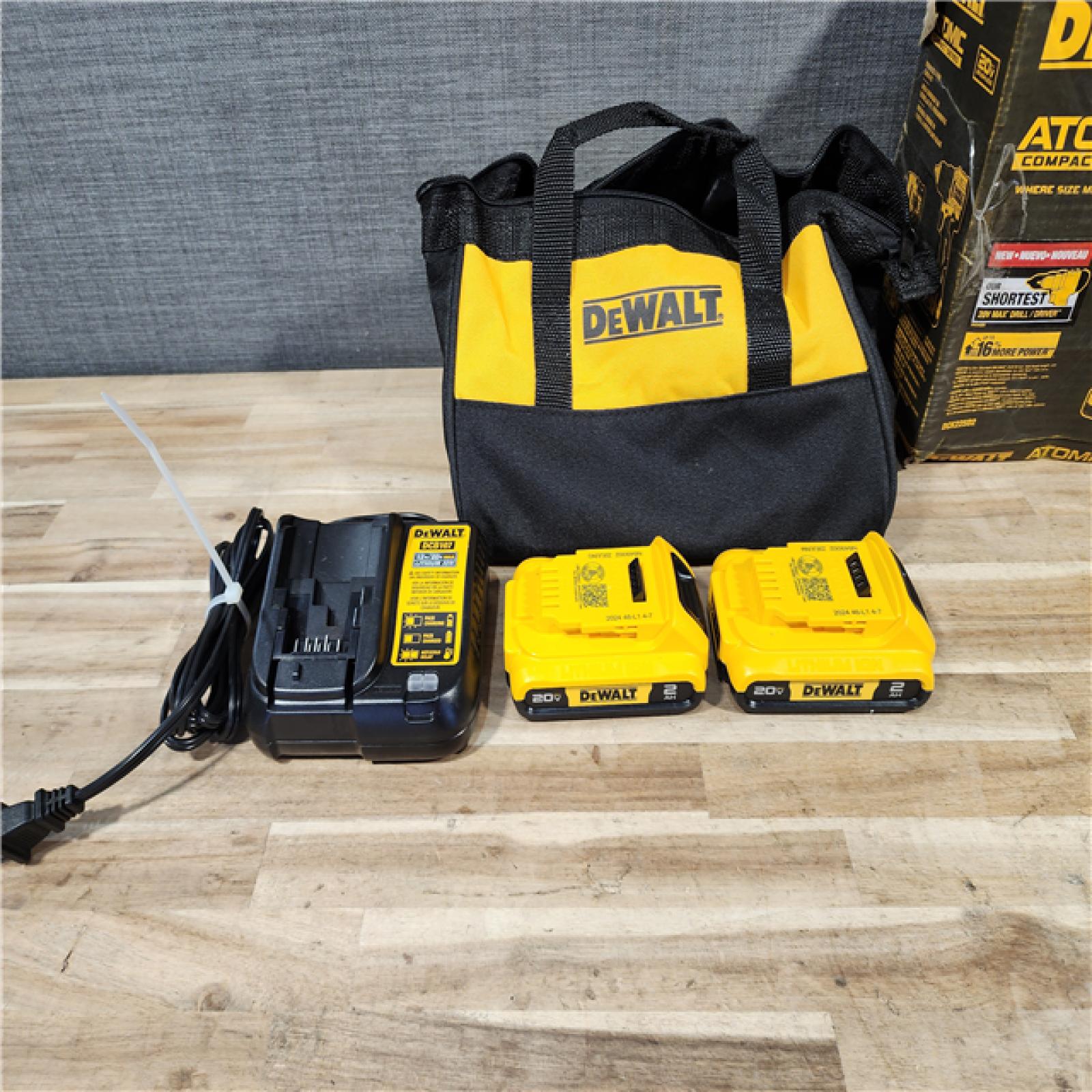 HOUSTON LOCATION - AS-IS DEWALT ATOMIC 20-Volt MAX Lithium-Ion Cordless Combo (2-Tool) Kit