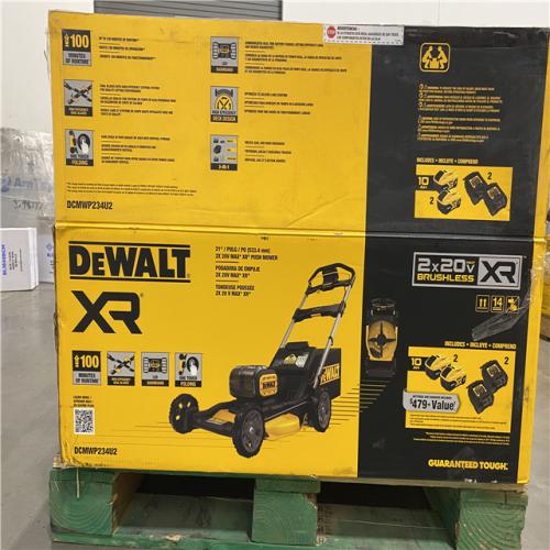 Dallas Location - As-Is 2x20V MAX 21 in. Cordless Battery Powered Push Lawn Mower Kit with (2) 10 Ah Batteries and Chargers