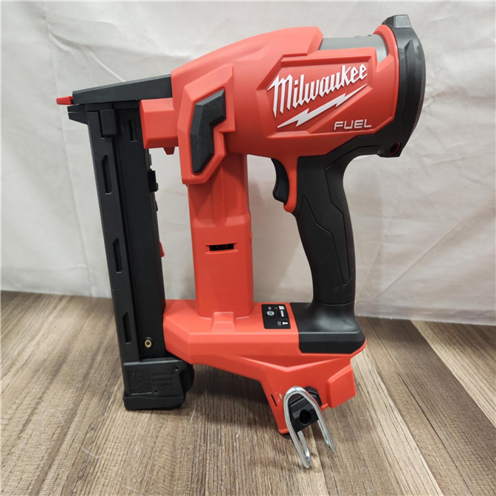AS-IS- MILWAUKEE FUEL 18V Cordless 18-Gauge 1/4 in. Narrow Crown Stapler (Tool-Only)