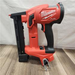 AS-IS- MILWAUKEE FUEL 18V Cordless 18-Gauge 1/4 in. Narrow Crown Stapler (Tool-Only)