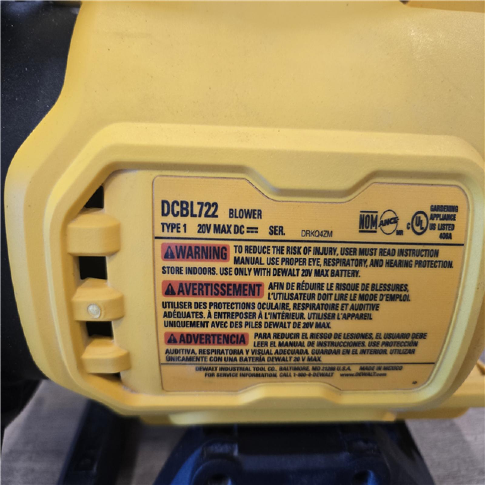 AS-IS DEWALT 20V MAX* XR Cordless Handheld Blower Kit
