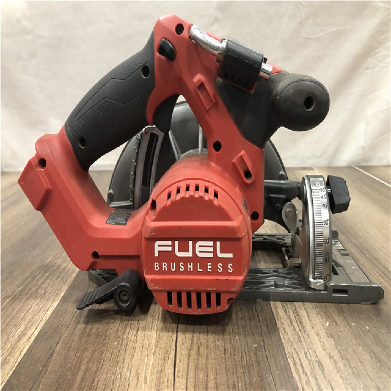 AS-IS Milwaukee FUEL 18V Lithium-Ion Brushless Cordless 6-1/2 in. Circular Saw (Tool-Only)