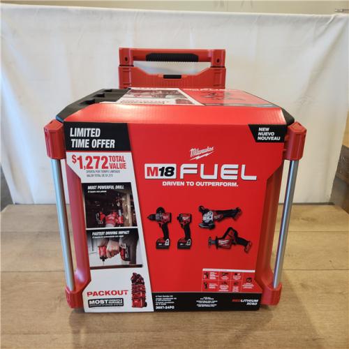 AS-IS- Milwaukee FUEL18-Volt Lithium-Ion Cordless (4-Tool) Combo Kit
