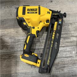 AS-IS DEWALT 20V MAX XR 16-Gauge Electric Cordless Angled Finishing Nailer Kit