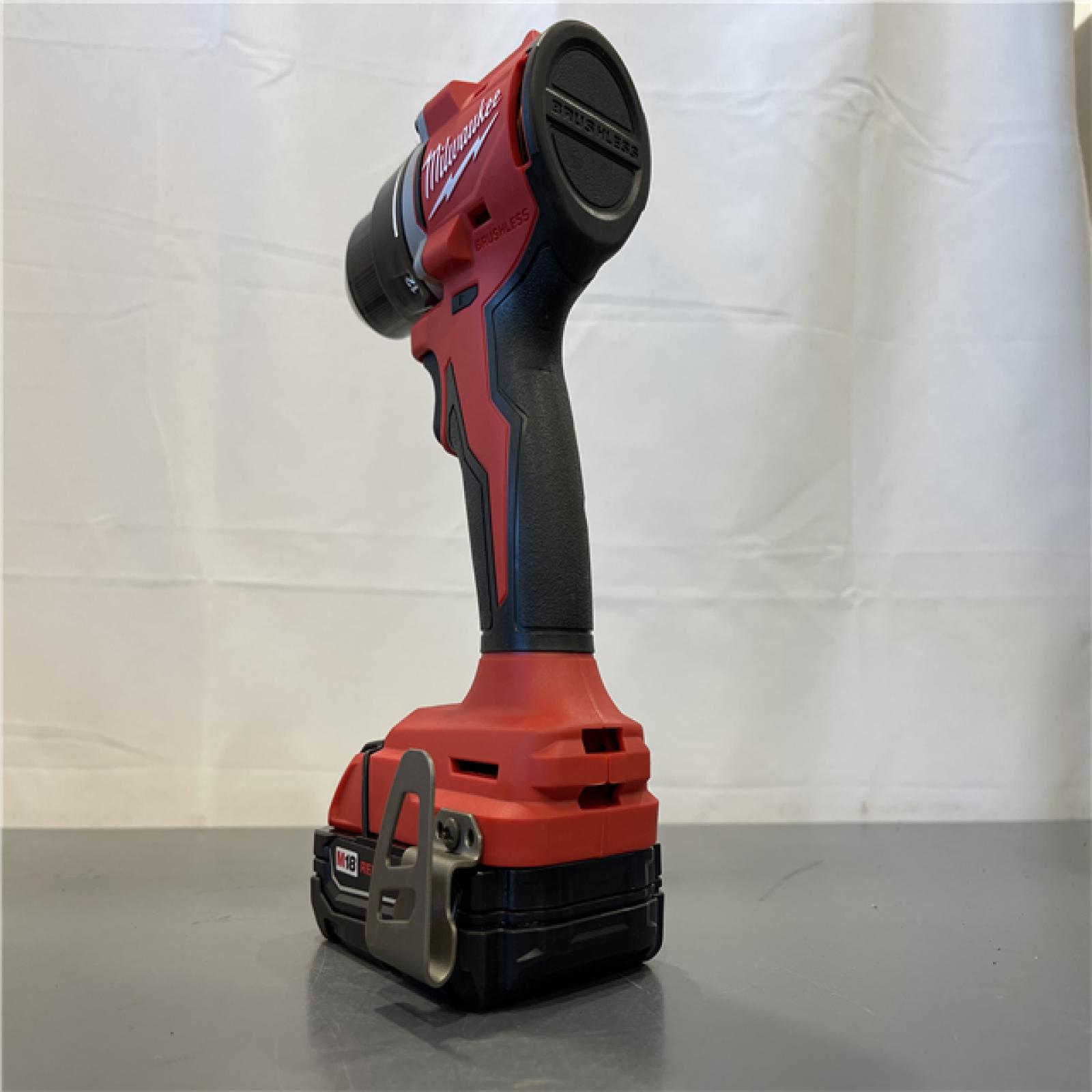 AS-IS - Milwaukee M18 Compact Next Gen 1/2 in. Brushless Cordless Drill/Driver Kit