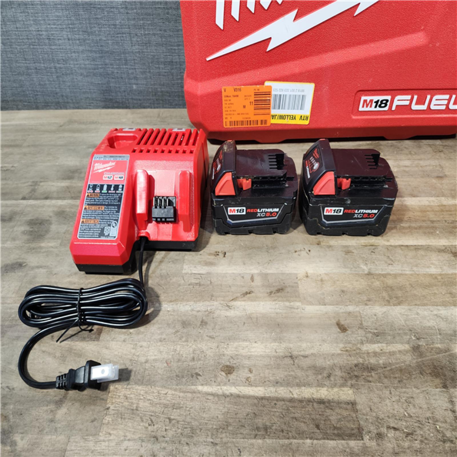 HOUSTON LOCATION - AS-IS MILWAUKEE FUEL 18V Lithium-Ion Brushless Cordless Hammer Drill and Impact Driver Combo Kit