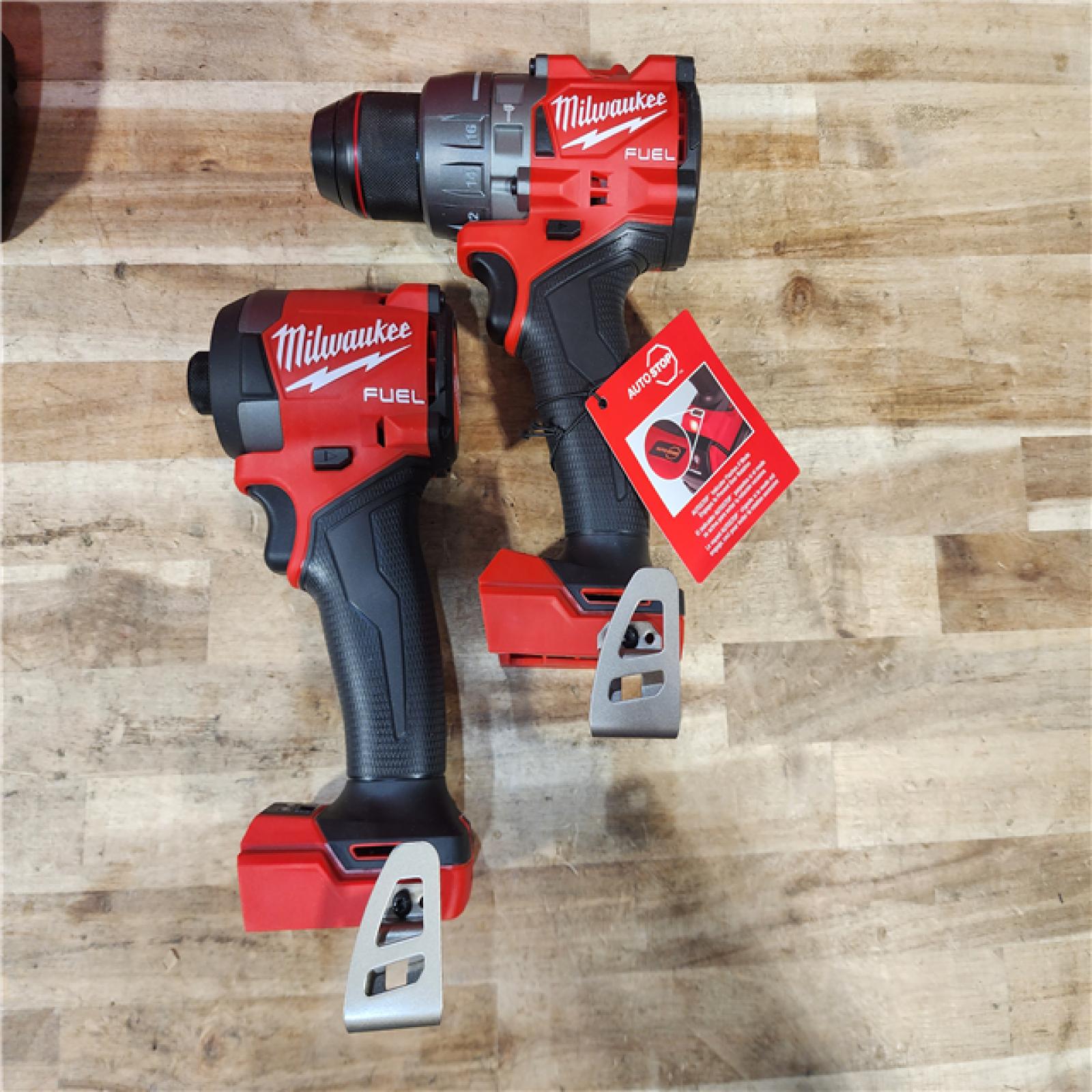 HOUSTON LOCATION - AS-IS Milwaukee FUEL 18V Lithium-Ion Brushless Cordless Hammer Drill and Impact Driver Combo Kit