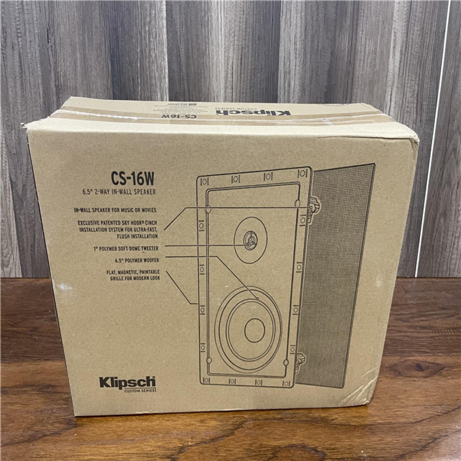 NEW !Klipsch CS-16W In Wall Speaker