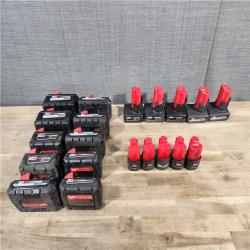 HOUSTON LOCATION - AS-IS MILWAUKEE BATTERY PACK QTY - 20