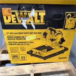 California AS-IS DeWalt 10 Heavy Duty Wet Tile Saw