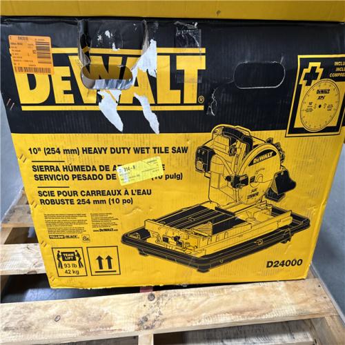 California AS-IS DeWalt 10 Heavy Duty Wet Tile Saw