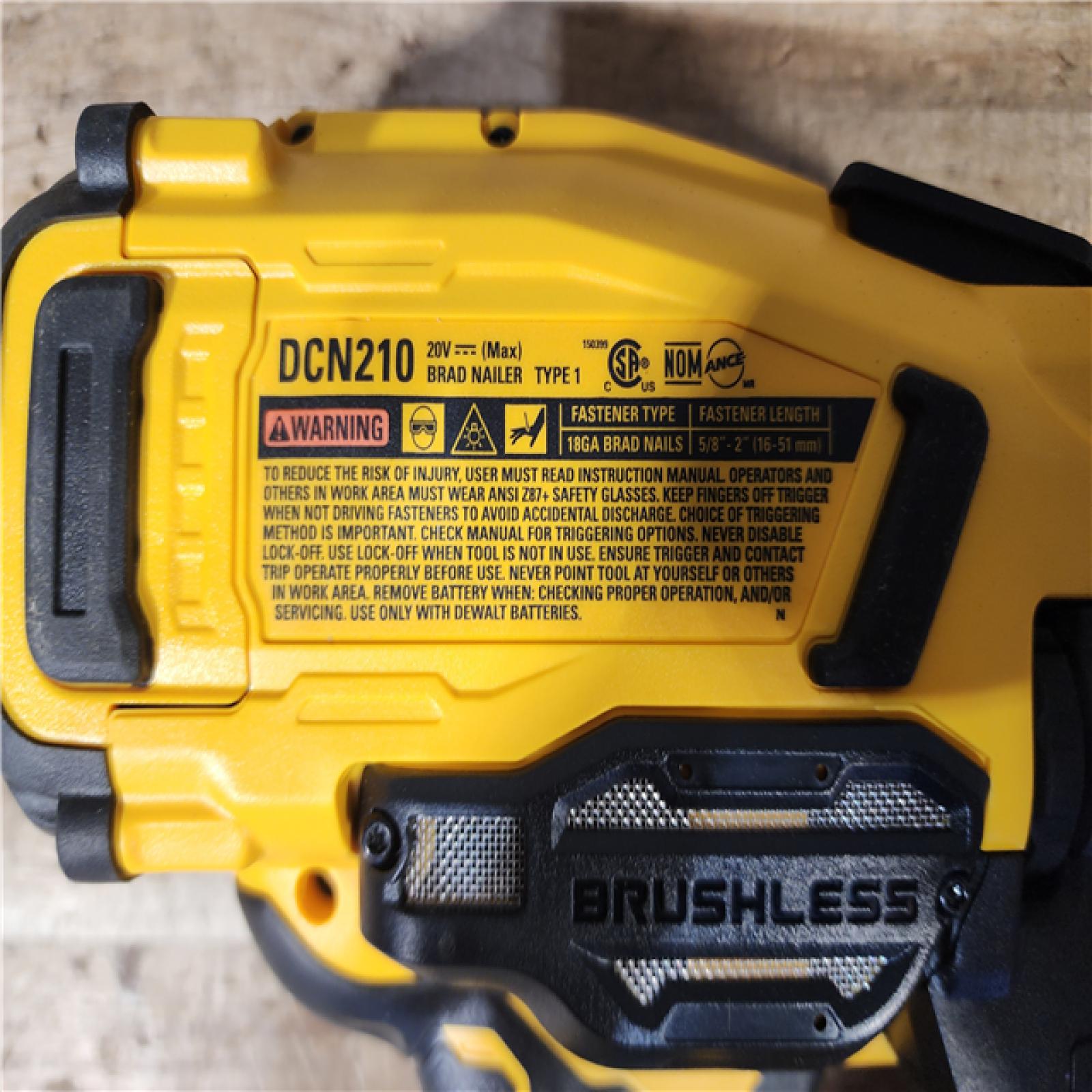 HOUSTON LOCATION - AS - IS DEWALT 20V MAX XR 18 Gauge Cordless Brad Nailer (Tool Only)