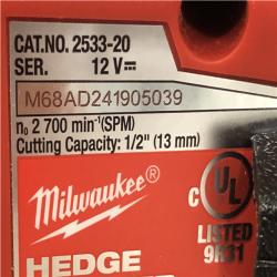 AS-IS Milwaukee FUEL 8 in. 12V Lithium-Ion Brushless Cordless Hedge Trimmer Kit