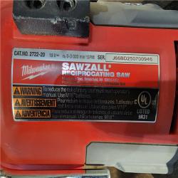 HOUSTON LOCATION - AS-IS Milwaukee M18 Fuel 18V Brushless Super Sawzall Reciprocating Saw 2722-20 (Bare Tool)