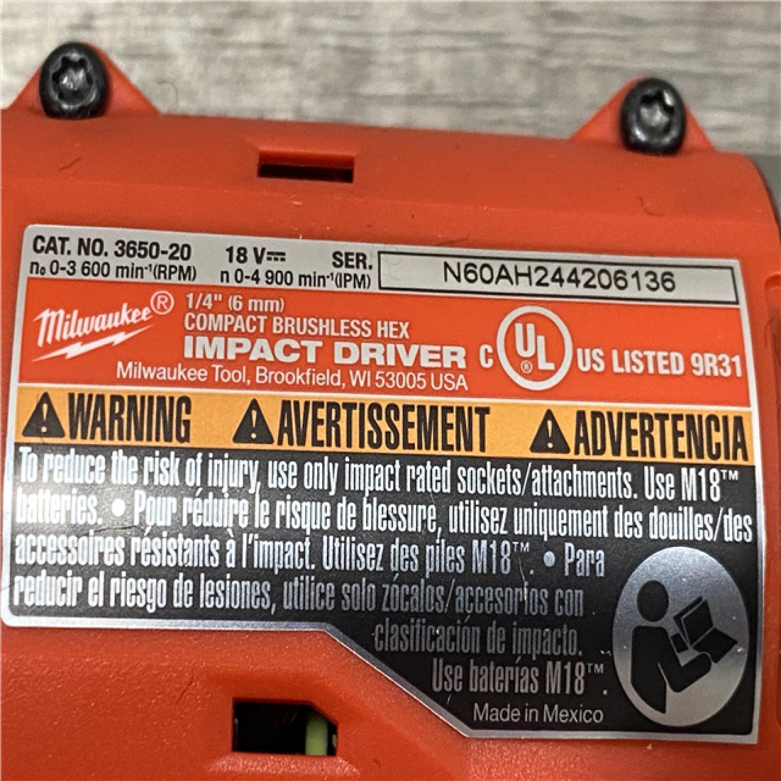 AS-IS Milwaukee 18V Lithium-Ion Brushless Cordless Compact Drill/Impact Combo Kit