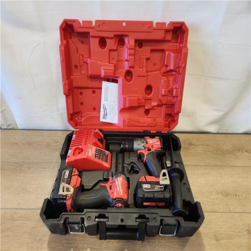 AS-IS- Milwaukee FUEL 18V Lithium-Ion Brushless Cordless Hammer Drill and Impact Driver Combo Kit