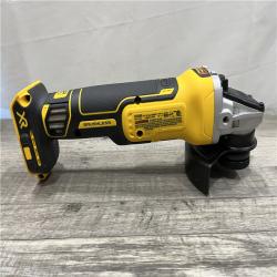 AS-IS DEWALT 20V MAX XR Cordless Brushless 4.5 in. Slide Switch Small Angle Grinder with Kickback Brake (Tool Only)