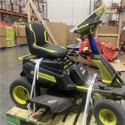 Dallas Location - As-Is RYOBI R1 80V HP Brushless Lithium Battery Cordless Electric 30 in. Riding Lawn Mower with 14 Ah Battery and Charger