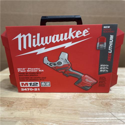 NEW! MILWAUKEE M12 12V Lithium-Ion Cordless PVC Shear Kit with One 1.5 Ah Battery
