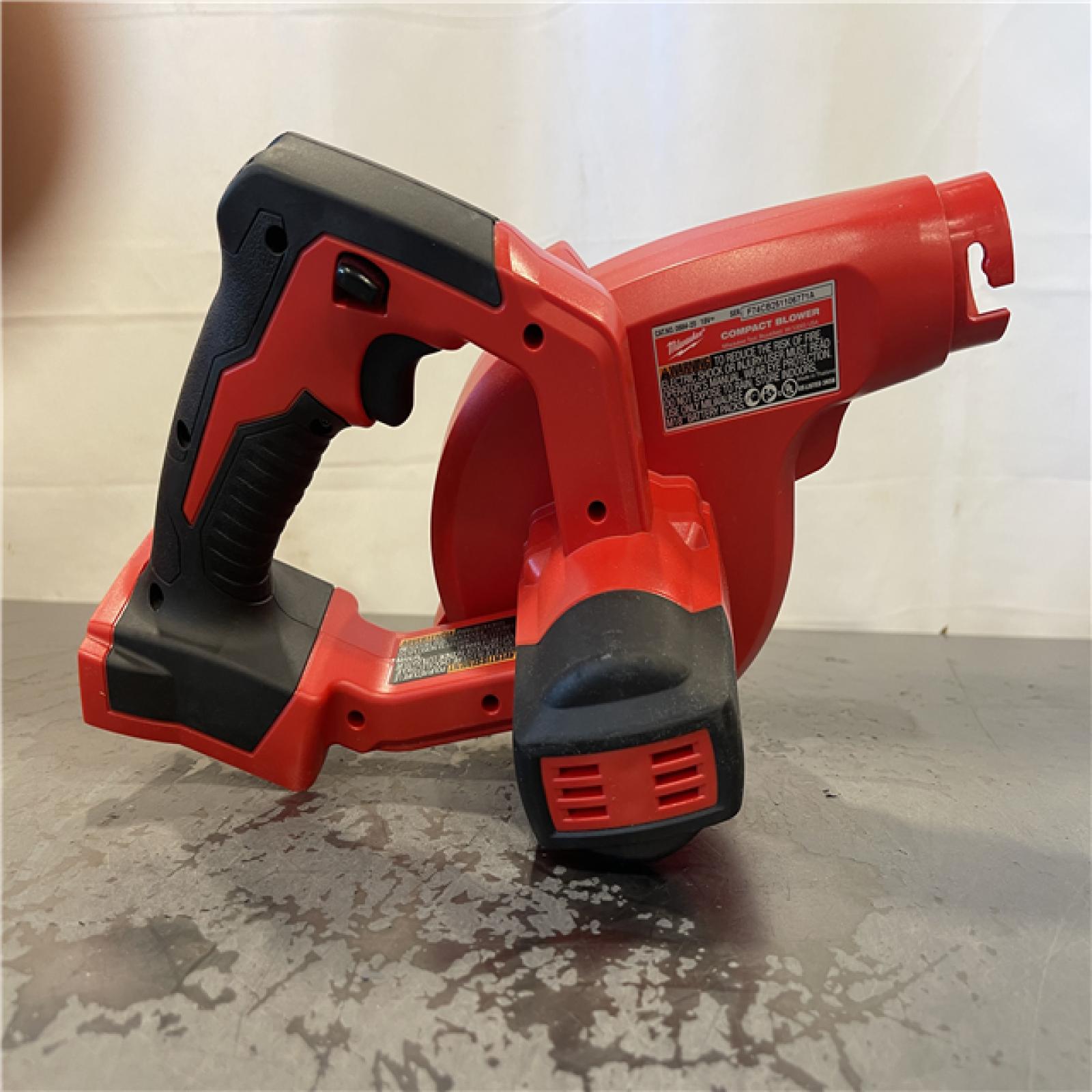 AS-IS- Milwaukee M18 18V Lithium-Ion Cordless Compact Blower (Tool-Only)